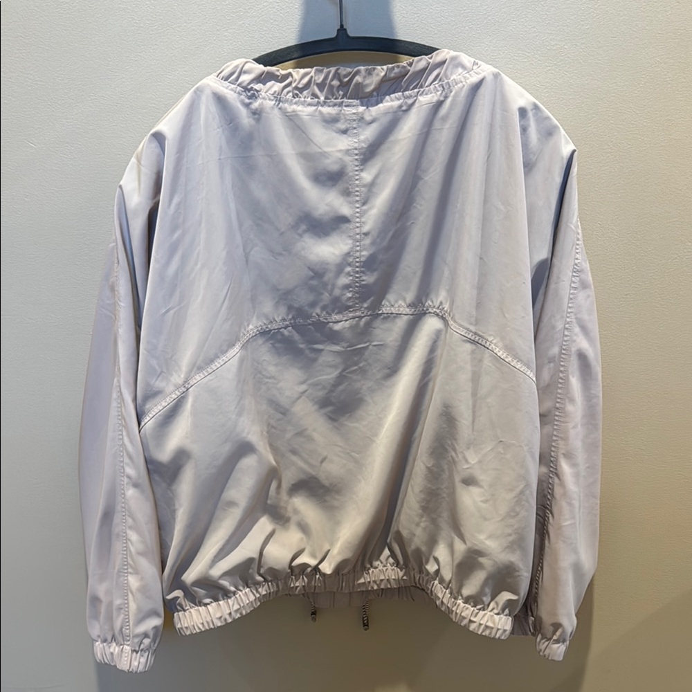 Athleta Gray Bomber Jacket With Elasticated Waist… - image 6